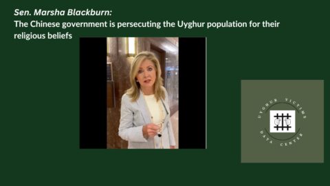 Sen. Marsha Blackburn: The Chinese government is persecuting the Uyghur population for their religious beliefs.